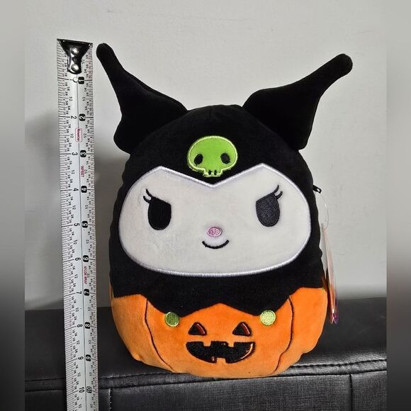 Squishmallows Original 8-Inch Kuromi Pumpkin Hello Kitty and Friends, Nwt - Picture 4 of 8